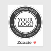 Sticker Votre logo, nom commercial, adresse ou tout autre (Feuille)