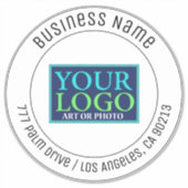 Sticker Votre logo, nom commercial, adresse ou tout autre (Devant)