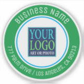 Sticker Votre logo, nom de l'entreprise, adresse, Kelley G (Devant)
