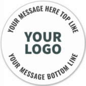 Sticker Votre logo ou image | Texte modifié en gras (Devant)