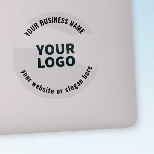 Sticker Votre logo ou votre image en gras Texte modifiable