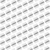 Sticker Votre logo simple motif diagonal répétitif (Devant)
