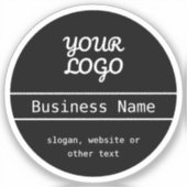Sticker Votre logo | Unique modifiable, opaque ou transpar (Recto)