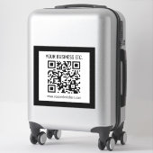 Sticker Votre nom d'entreprise et votre code QR modifié (Sur valise)