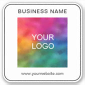 Sticker Votre nom d'entreprise Logo ici Marque Modèle (Devant)
