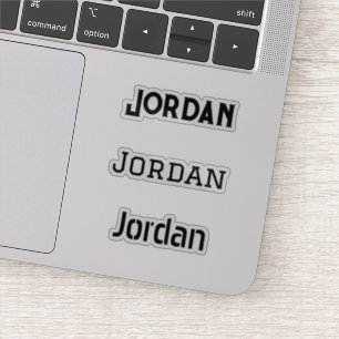 Sticker Votre nom Versions de police en noir graphique