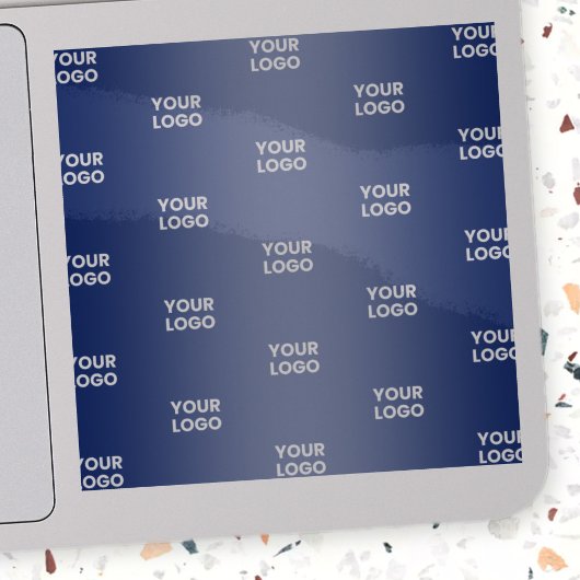 Sticker Votre simple logo répétitif | Bleu transparent