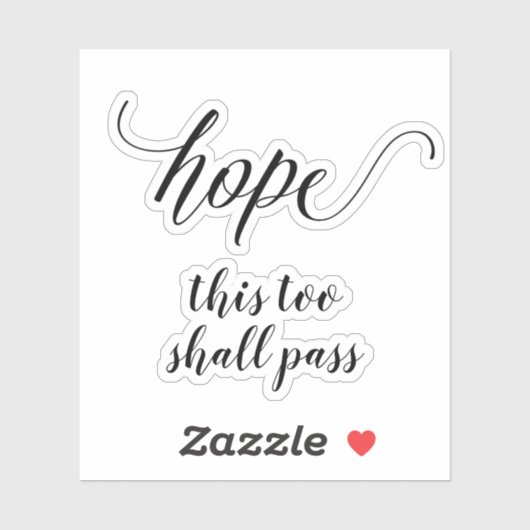 Sticker Votre texte Calligraphie de script personnalisée (Feuille)