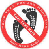 Sticker Votre texte ici AUCUN Stick CARBONE EMPREINTE (Devant)