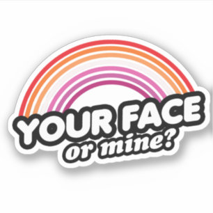 Sticker Votre visage ou le mien