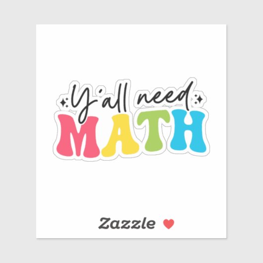 Sticker Vous avez besoin de mathématiques (Feuille)