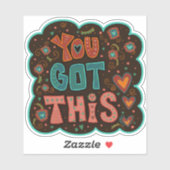 Sticker Vous Avez Cette Inspirivity Mignonne Encouragement (Feuille)