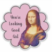 Sticker Vous avez l'air d'être une bonne fille - Mona Lisa (Devant)