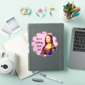 Sticker Vous avez l'air d'être une bonne fille - Mona Lisa (Couverture iPad)
