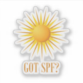 Sticker Vous avez SPF? (Devant)