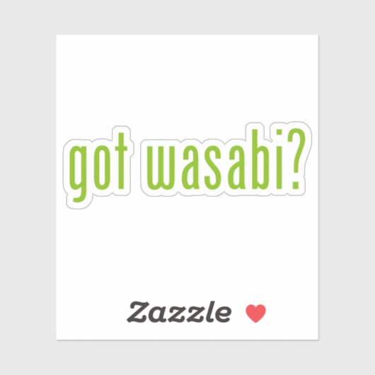 Sticker vous avez wasabi ? (Feuille)
