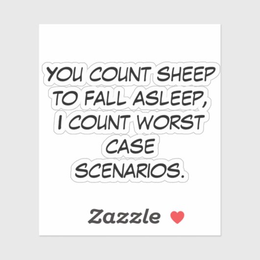 Sticker Vous comptez les moutons (Feuille)