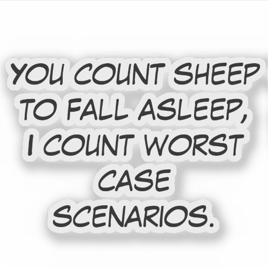 Sticker Vous comptez les moutons (Devant)