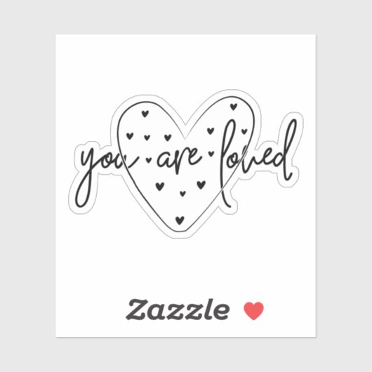 Sticker Vous Êtes Aimés (Feuille)