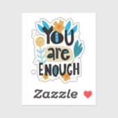 Sticker Vous Êtes Assez Lettré À La Main Citation Inspirat (Feuille)