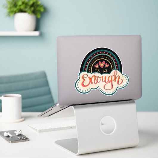 Sticker Vous êtes Assez Rainbow Inspirational Trendy