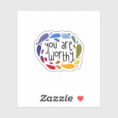 STICKER VOUS ÊTES DIGNES (Feuille)