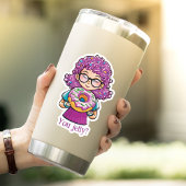 Sticker "Vous êtes gelée ?" Amoureux de beignes amusants