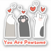 Sticker Vous êtes génial | pawsome (Devant)