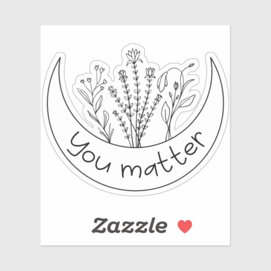 Sticker Vous êtes important (Feuille)