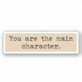 Sticker Vous êtes le personnage principal Dark Academia es (Devant)