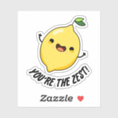 Sticker Vous êtes le Zest Funny Lemon Pun (Feuille)