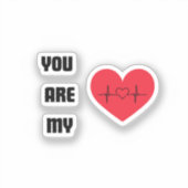 Sticker vous êtes mon (Recto)