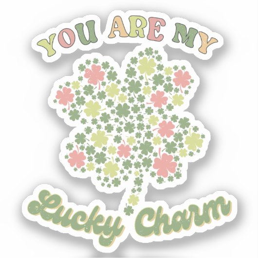 Sticker Vous Êtes Mon Charme Chanceux (Recto)