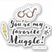 Sticker Vous êtes My Favorite Muggle™ (Devant)