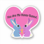 Sticker Vous êtes My Honey Bunny (Devant)