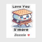 Sticker Vous êtes plus amoureux | Cute Pixel Art Pun (Feuille)