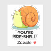 Sticker Vous êtes un gros coquillage de gros escargots (Feuille)