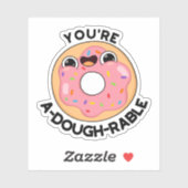 Sticker Vous êtes un jeu de beignets amusant (Feuille)