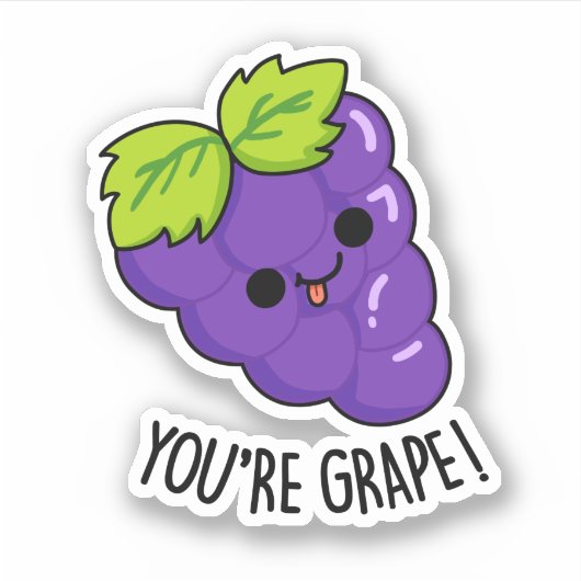 Sticker Vous êtes un jeu de fruits amusant (Devant)