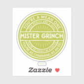 Sticker Vous êtes un Méchant Monsieur Grinch Citation (Feuille)
