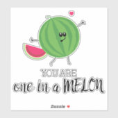 Sticker Vous êtes une sur un million de pastèque Merci (Feuille)