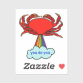 Sticker Vous faites du crabe (Feuille)