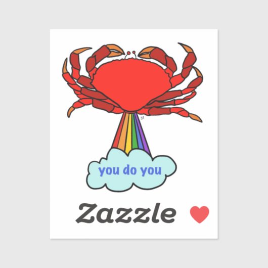 Sticker Vous faites du crabe (Feuille)