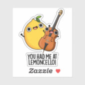 Sticker Vous M'Avez Fait Boire Du Pun Au Citron-violoncell (Feuille)