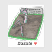 Sticker Vous ne pouvez pas garder une bonne girafe (Feuille)