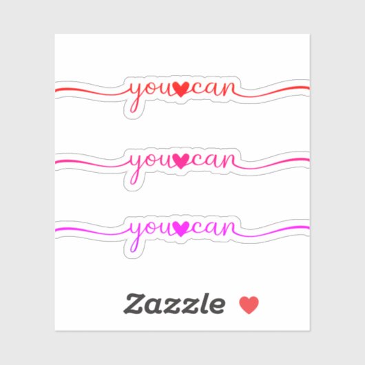 Sticker Vous Pouvez (Feuille)
