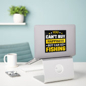 STICKER VOUS POUVEZ ALLER À LA PÊCHE (Ordinateur portable sur le bureau)