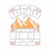 Sticker Vous Pouvez Aller Randonnée Et Acheter Le Bonheur (Devant)