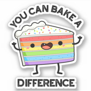 Sticker Vous Pouvez Faire Une Différence Drôle Pun De Gâte
