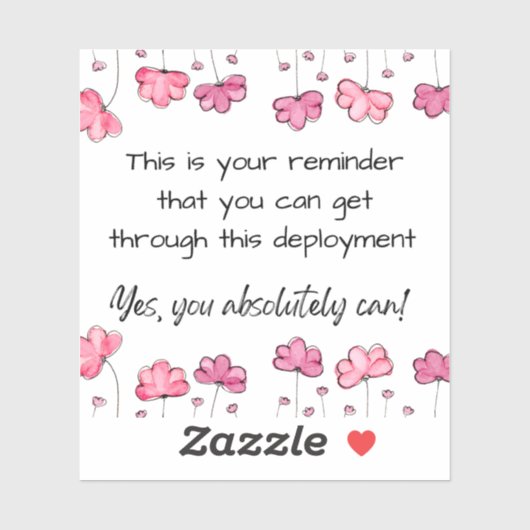 Sticker Vous Pouvez Passer Par Ce Déploiement (Feuille)